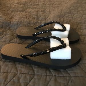 Brand new Tory Burch flip flops